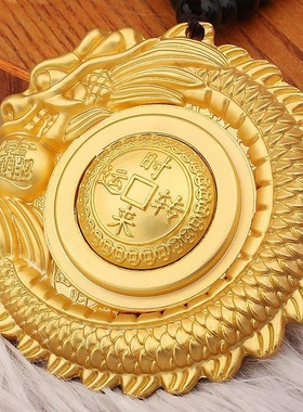 沙金龙牌旋转手把件解压神器招米进宝转运吊坠随身文玩送礼小礼品