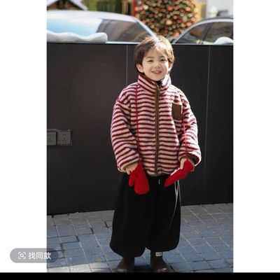 男童加绒外套2025新款洋气儿童
