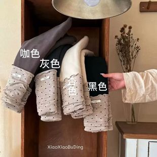 女宝宝加厚保暖棉裤 女童2025冬季 波点休闲打底裤 舒适韩版 新款