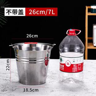 铁桶圆桶烧火收纳带盖子密封商用大铁桶不锈钢小铁桶家用工业加厚