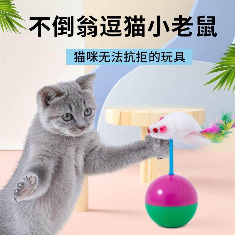 猫玩具不倒翁老鼠猫咪自嗨逗猫棒小猫幼猫解闷神器猫玩的宠物用品,宠物/宠物食品及用品,逗猫棒,淘宝优惠券,粉丝福利购,淘宝优惠卷
