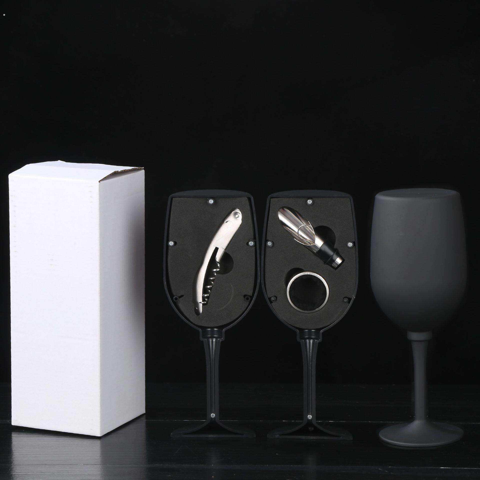 红酒酒具开瓶器套装 葡萄酒开瓶器大酒瓶5件套不锈钢红酒工具盒