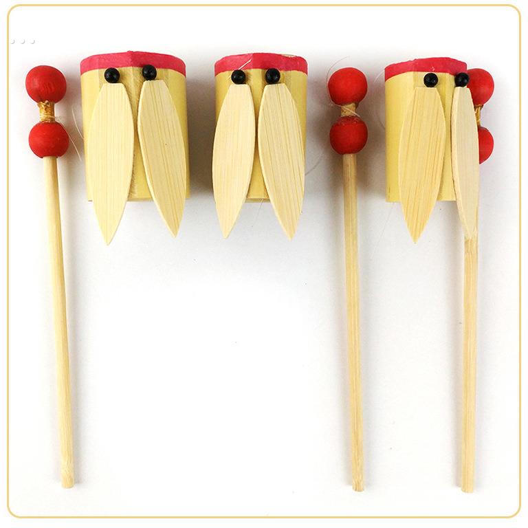 知了发声器竹蝉响声摇摇出声幼儿园科学制作实验教具户外智力玩具