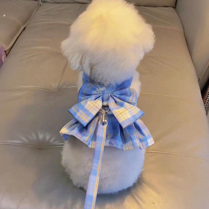 狗狗牵引绳狗链子中小型犬遛狗绳子背心式泰迪柯基法斗宠物胸背带