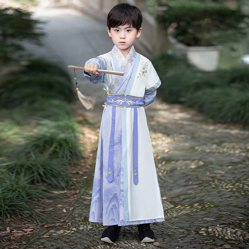 高品质男童汉服古风帅气