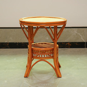 真藤藤编小茶几藤制小桌客厅桌子家用卧室阳台茶几桌竹制i.