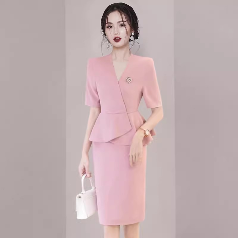 高端职业气质收腰显瘦西装套装裙