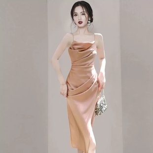 显瘦包臀裙 名媛气质性感修身 高级感内搭吊带连衣裙女2025夏季 新款