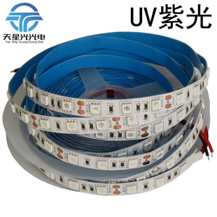 5050低压裸板防水套管LED软灯带uv紫光395nm铜支架验钞灭蚊灯条