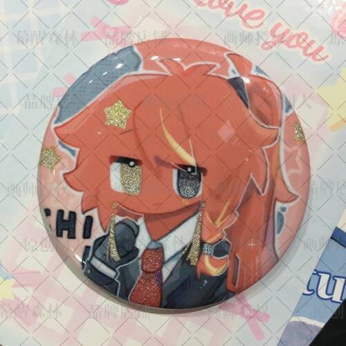 CH国拟吧唧徽章挂件钥匙扣明信片