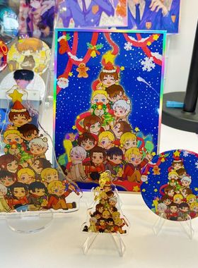 【幕醒森林】APH黑塔利亚周边 王耀 伊万 亚瑟色纸吧唧钥匙扣立牌