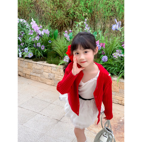 NONOCHILD纯色简约针织开衫