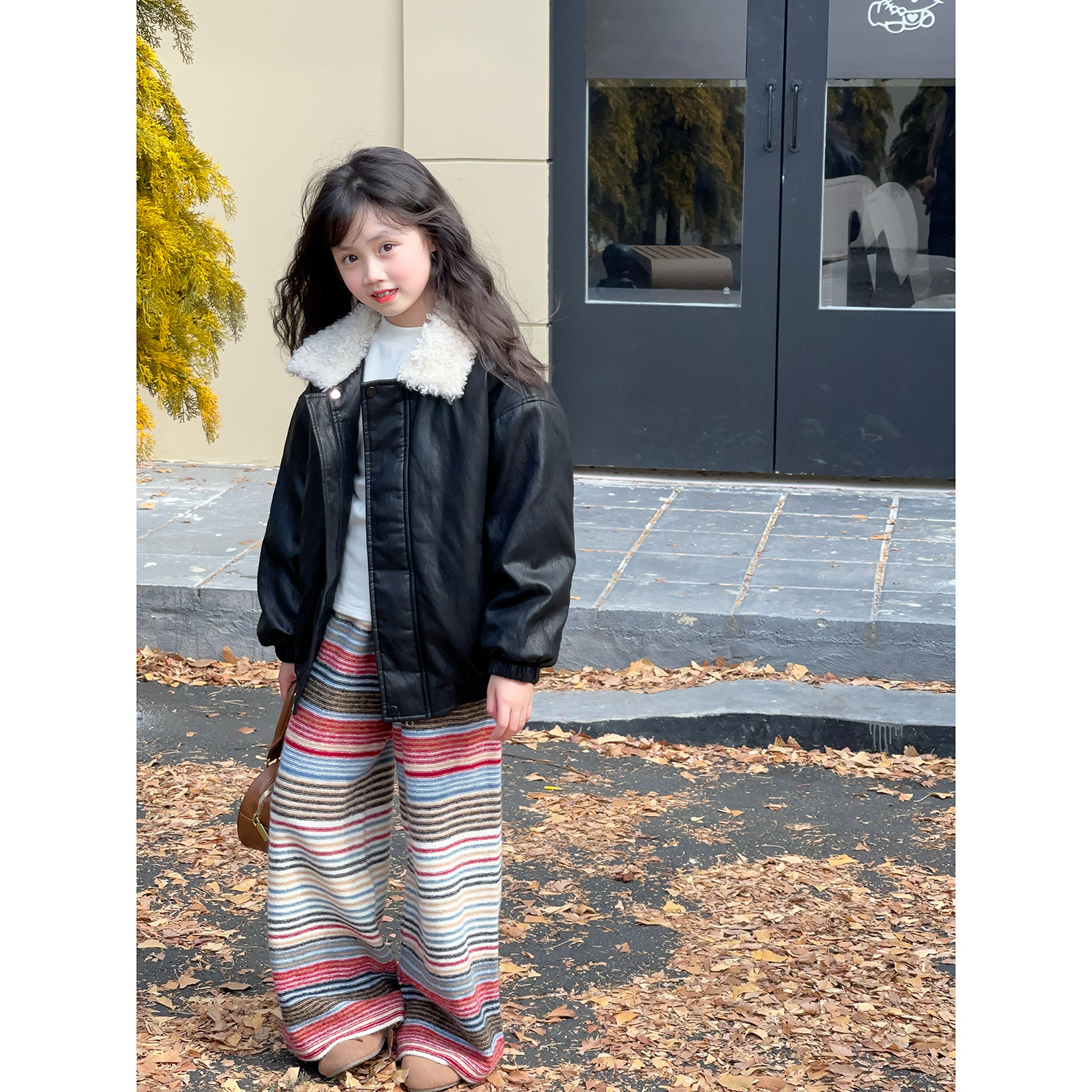 NONO CHILD 冬季女童时髦毛领加厚防风外套夹棉保暖pu棉衣,童装/婴儿装/亲子装,夹克/皮衣,淘宝优惠券,粉丝福利购,淘宝优惠卷