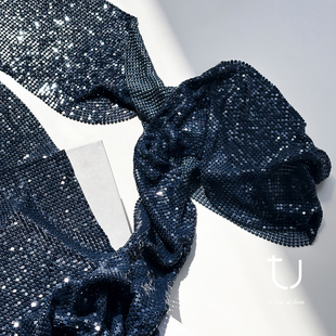 金属设计感发带 新款 TU女装 百搭气质飘带2025年季