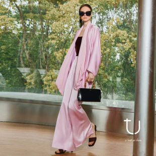 中长款 TU女装 新款 2026年春季 外套 轻奢重工三醋酸拼接桑蚕丝开衫