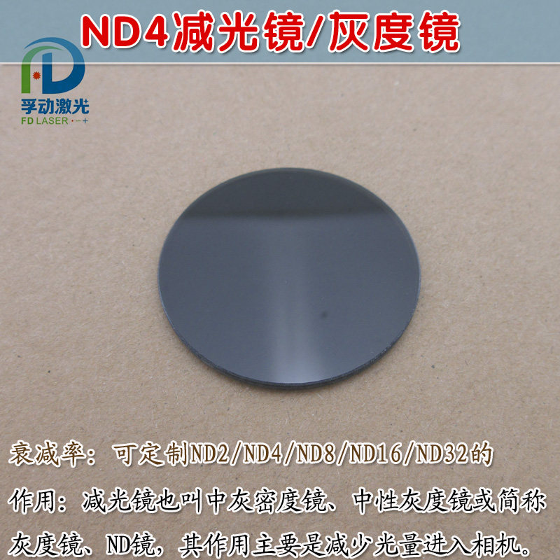 单反相机镜头中灰密度镜中性滤镜削减衰减率75% ND4减光镜灰度镜