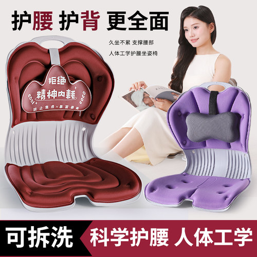人体工学护腰坐垫久坐支撑靠背