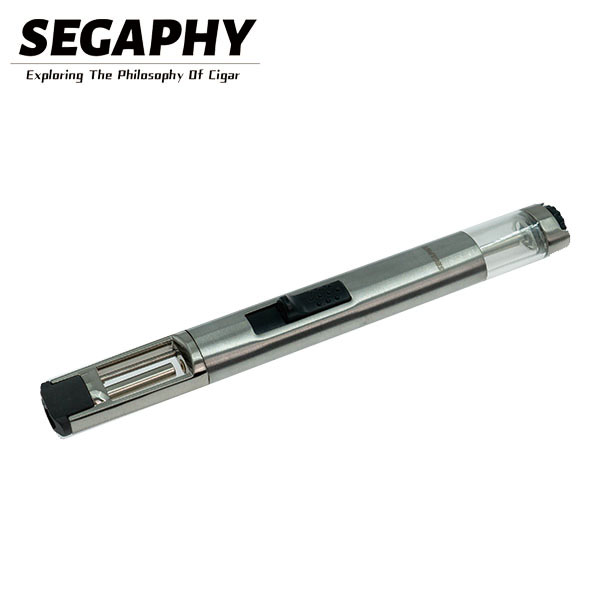 SEGAPHY拉丝银直冲气体打火机