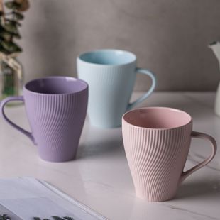 高档马克杯陶瓷杯水杯家用咖啡杯高颜值办公室茶杯情侣杯子酒店用