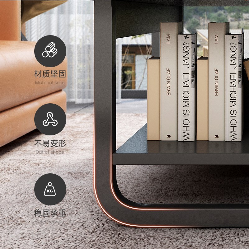 茶几客厅收纳桌子阳台简约多功能茶桌小户型意式极简办公室小茶台