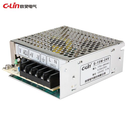 欣灵单组输出通用型开关电源S-15W-DC24V