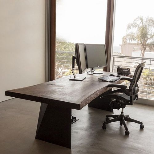 简约现代实木铁艺办公室文员办公桌电脑桌写字台桌大班桌聚会桌子