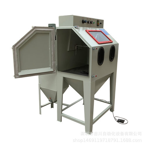 9060手动喷砂机厢式双开门喷沙机刀具钻头亚克力表面处理打砂