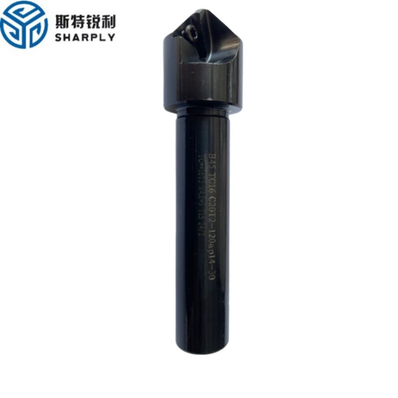 TCMT数控倒角刀杆45度直柄舍弃式倒角刀15度30度60度机夹倒角器