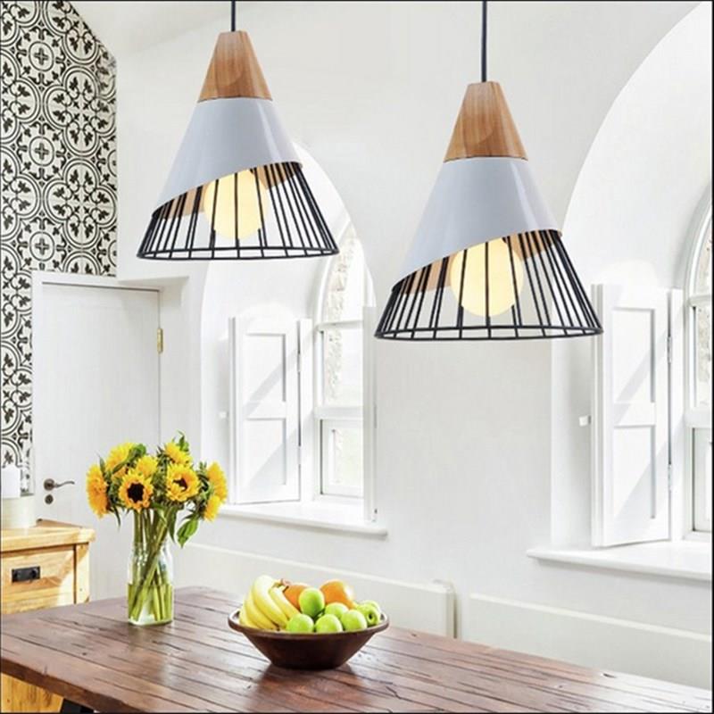 北欧灯具吧台灯床头卧室餐厅灯创意个性咖啡厅饭厅简约单头小吊灯