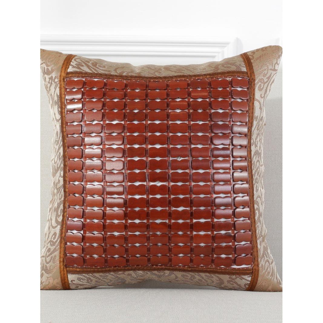 A6L夏季方形竹抱枕套麻将凉席沙发靠垫套不含芯靠背办公室车上靠