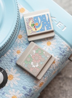 买二送一创意樱花日式珐琅彩色相机热靴盖适用于富士xt5佳能r5