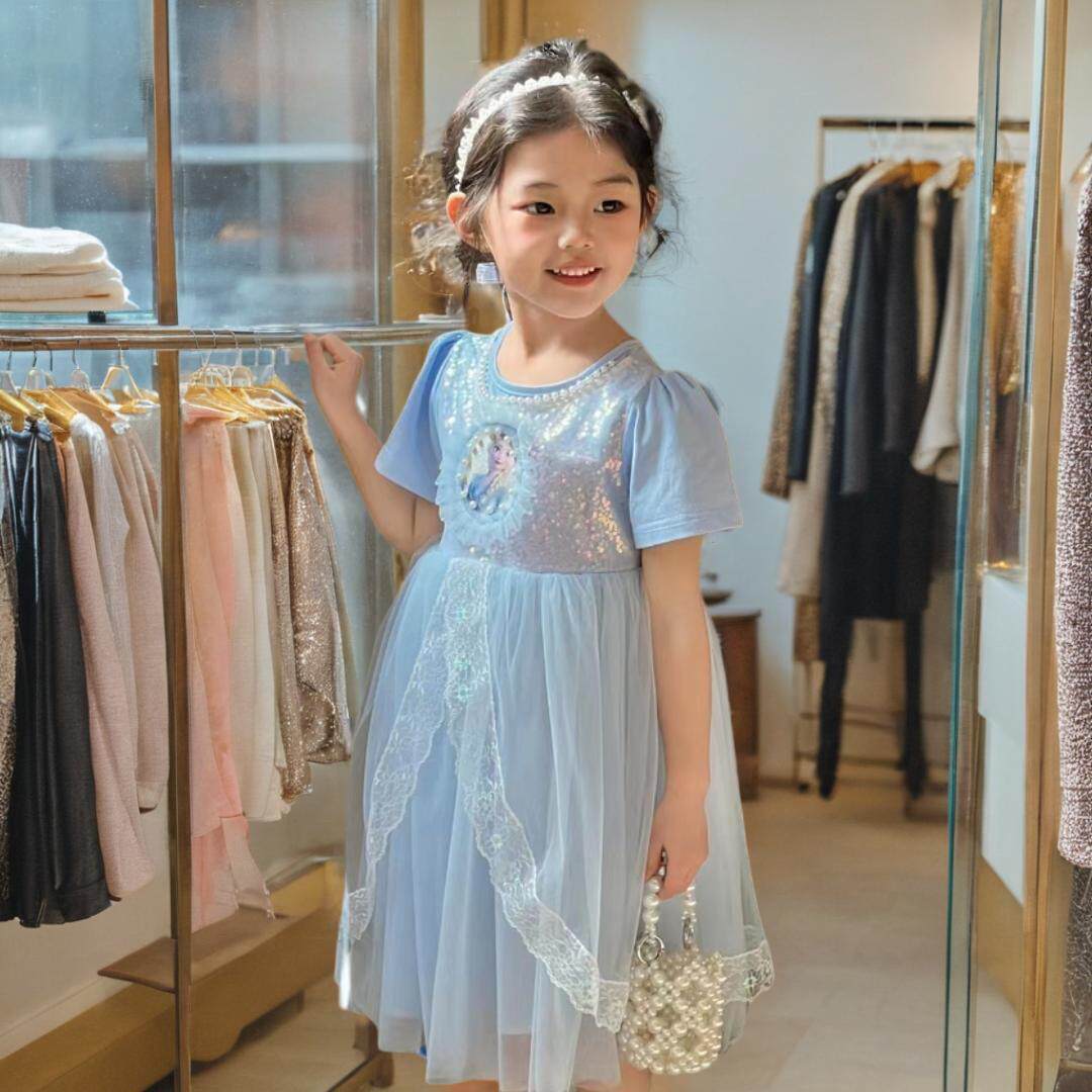 女童连衣裙夏季2025新款洋气连衣裙