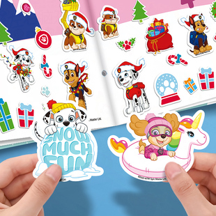 汪汪队立大功贴纸书3到6岁儿童玩具男孩益智贴贴画女孩专注力训练