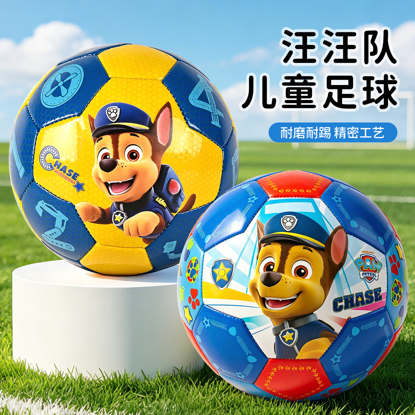 汪汪队足球儿童小皮球户外运动图片