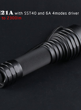 Convoy M21A黑色 SST40 SFT40，热电分离，温控 高达2300lm 手电