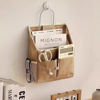 棉麻布艺收纳袋宿舍寝室床头