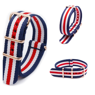 24MM北约风格 新款 41种颜色 透气尼龙帆布表带不锈钢针扣18