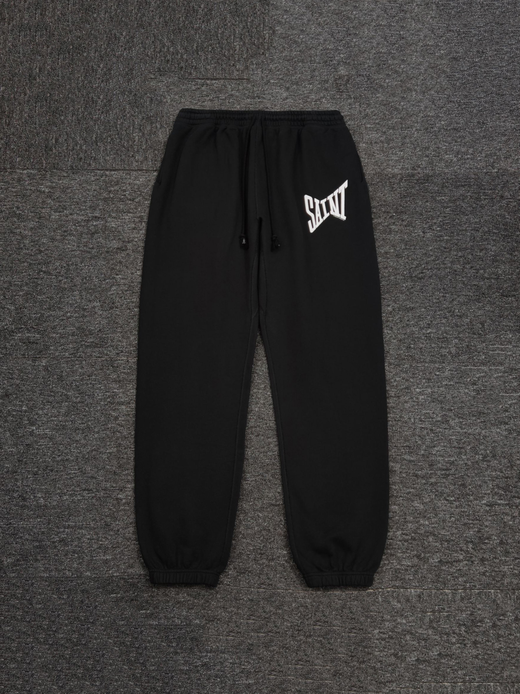 thumbnail for MEMBRE Saint Michael ribon Saint pants lettered high street distressed trousers