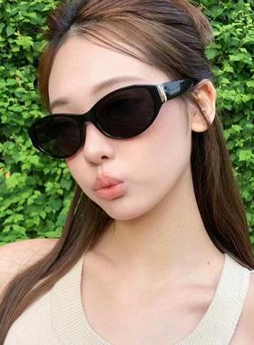 2025新款Jennie同款户外覆古猫眼防晒太阳眼镜女方圆脸高级感太阳