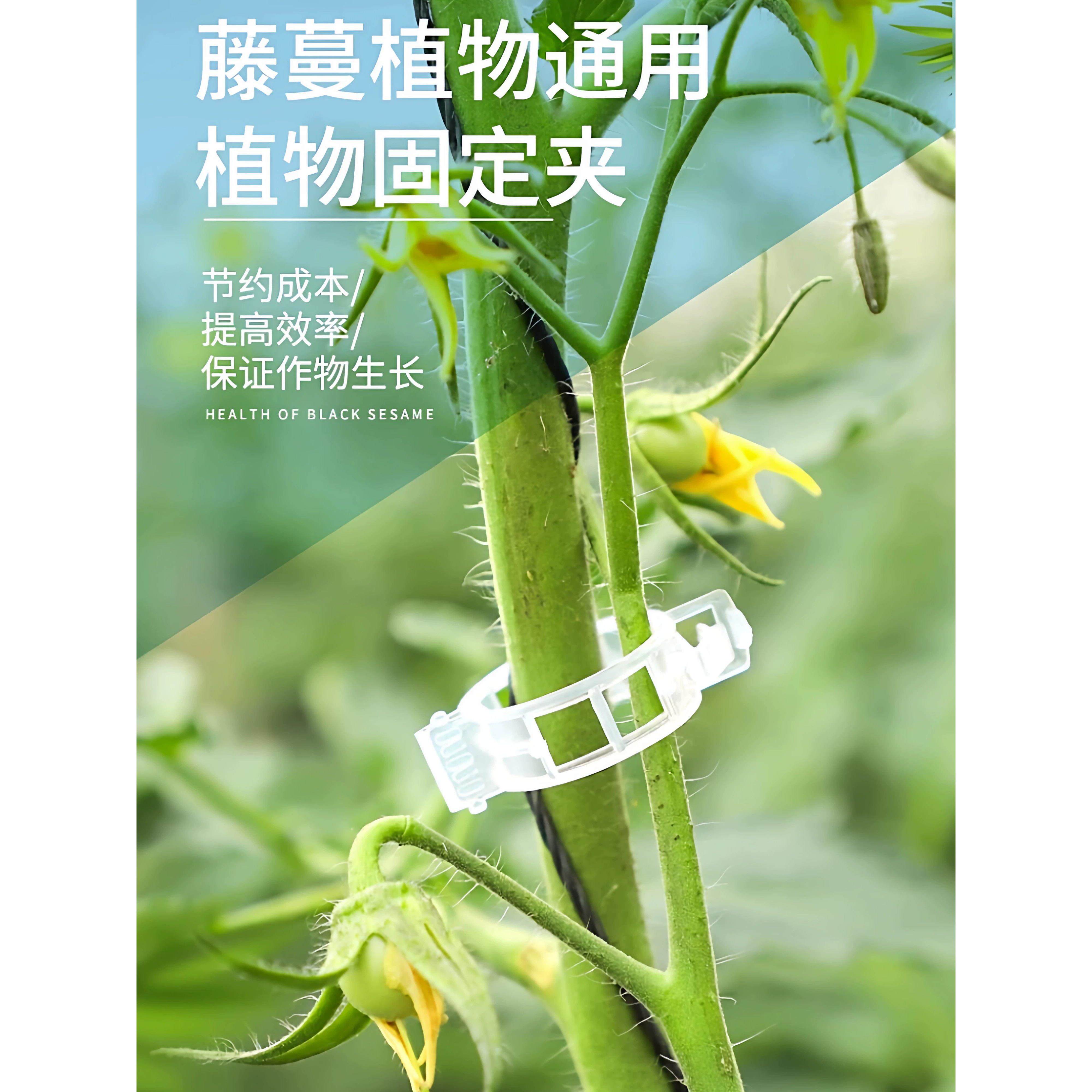 黄瓜西红柿爬藤枝条固定器绿植蔬菜捆绑扎带吊秧夹一次性浴帽YH