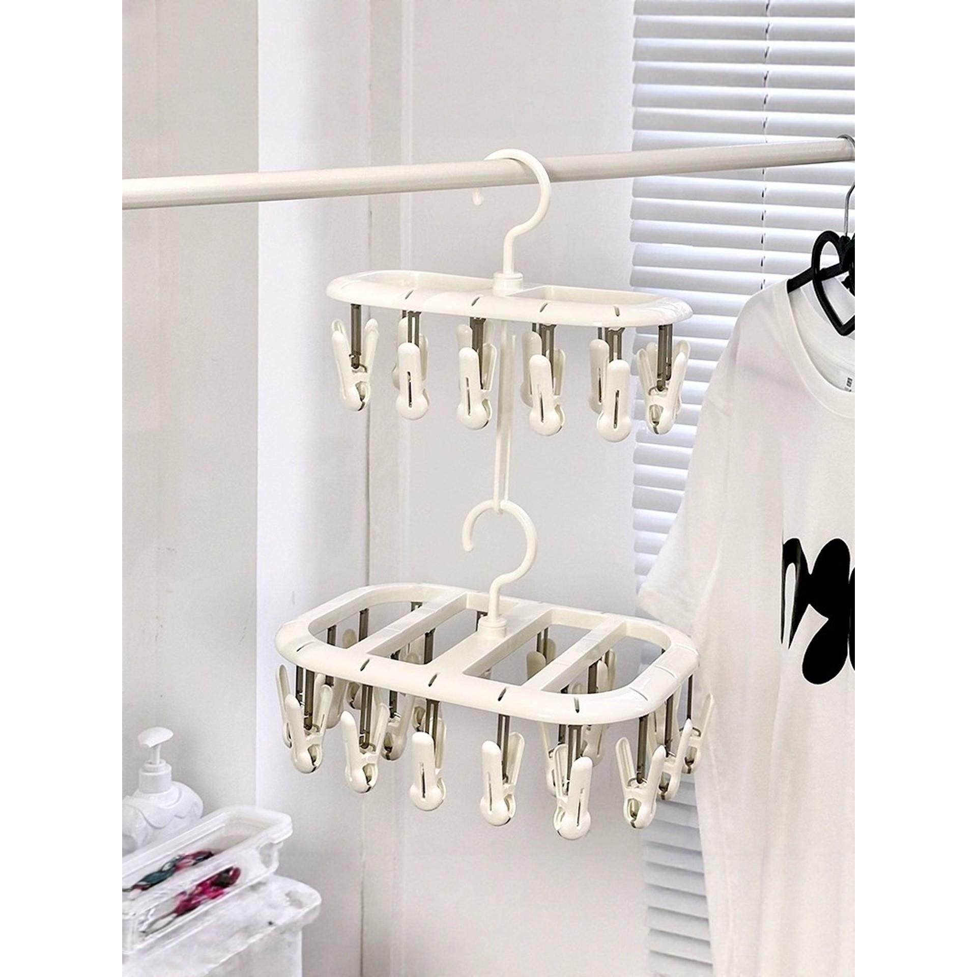 チュシンミ-多夹婴儿晾衣架内衣内裤专用晾晒夹宿舍小型晾衣神器,收纳整理,多夹子晾衣架,淘宝优惠券,粉丝福利购,淘宝优惠卷