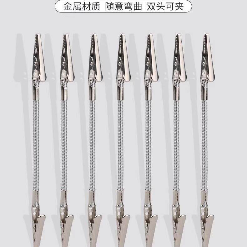 蚊香双头鳄鱼夹造型多功能立式支架家用收纳夹子鳄鱼夹支架夹子CJ