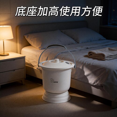 塑料加厚手提式孕妇尿桶便携式防臭卧室家用厕所老人简易起夜痰盂