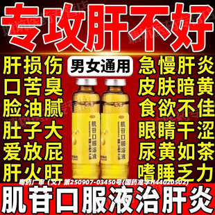 肌苷慢性肝炎口服液肌肝甘护肝口服溶液10ml肝胆用药口苦口臭xl