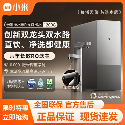 小米净水器Pro双出水12001600G