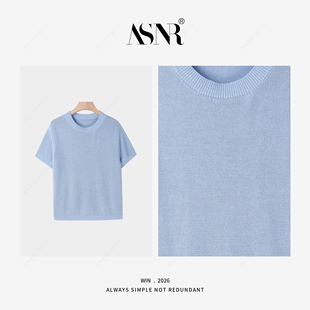 BRAID 针织衫 进口和纸纱·圆领短袖 031901HZ