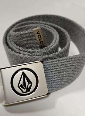 VOLCOM滑雪滑板全棉帆布腰带钻石加厚裤带街头运动工装裤皮带