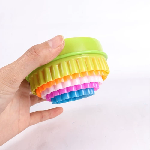 Пластиковый детский компактный круглый фондан, глина, форма, комплект