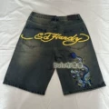 Blue Mid-Length Pants