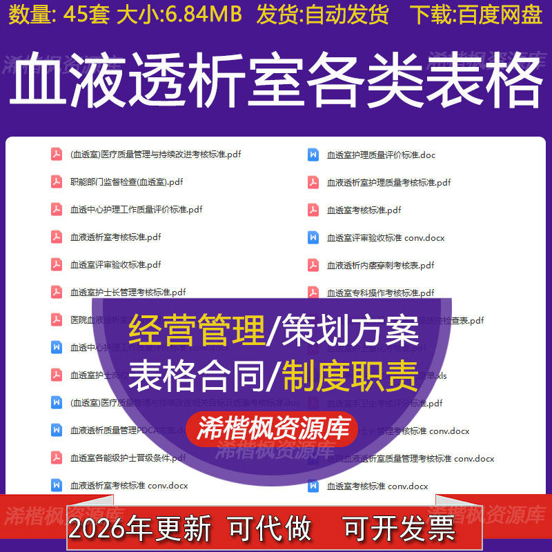 血液透析室手卫生内瘘穿刺护士岗位专科操作考核标准各类表格汇总